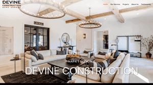 WSI Wins 14 More WMA WebAwards in 2021! 7 Devine-Construction-HubSpot-Screenshot